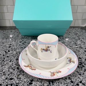 Tiffany & Co. Tiffany Children's tableware 3-piece set.